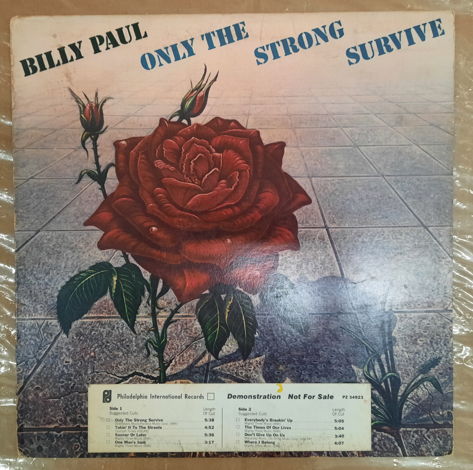 Billy Paul - Only The Strong Survive EX 1977  PROMO FUN...