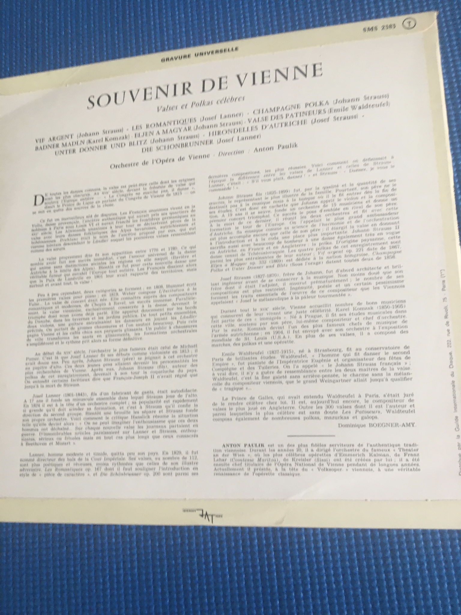 Souvenir de Vienne Valses Et Polkas Celebres  Anton Pau... 3