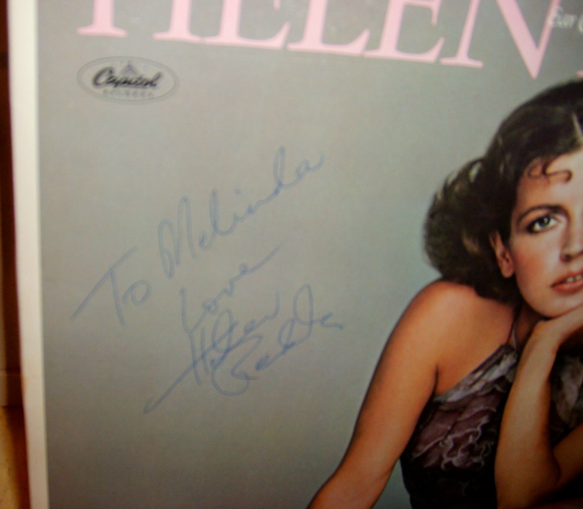 HELEN REDDY - rare AUTOGRAPHED 1977 Ear Candy LP 2