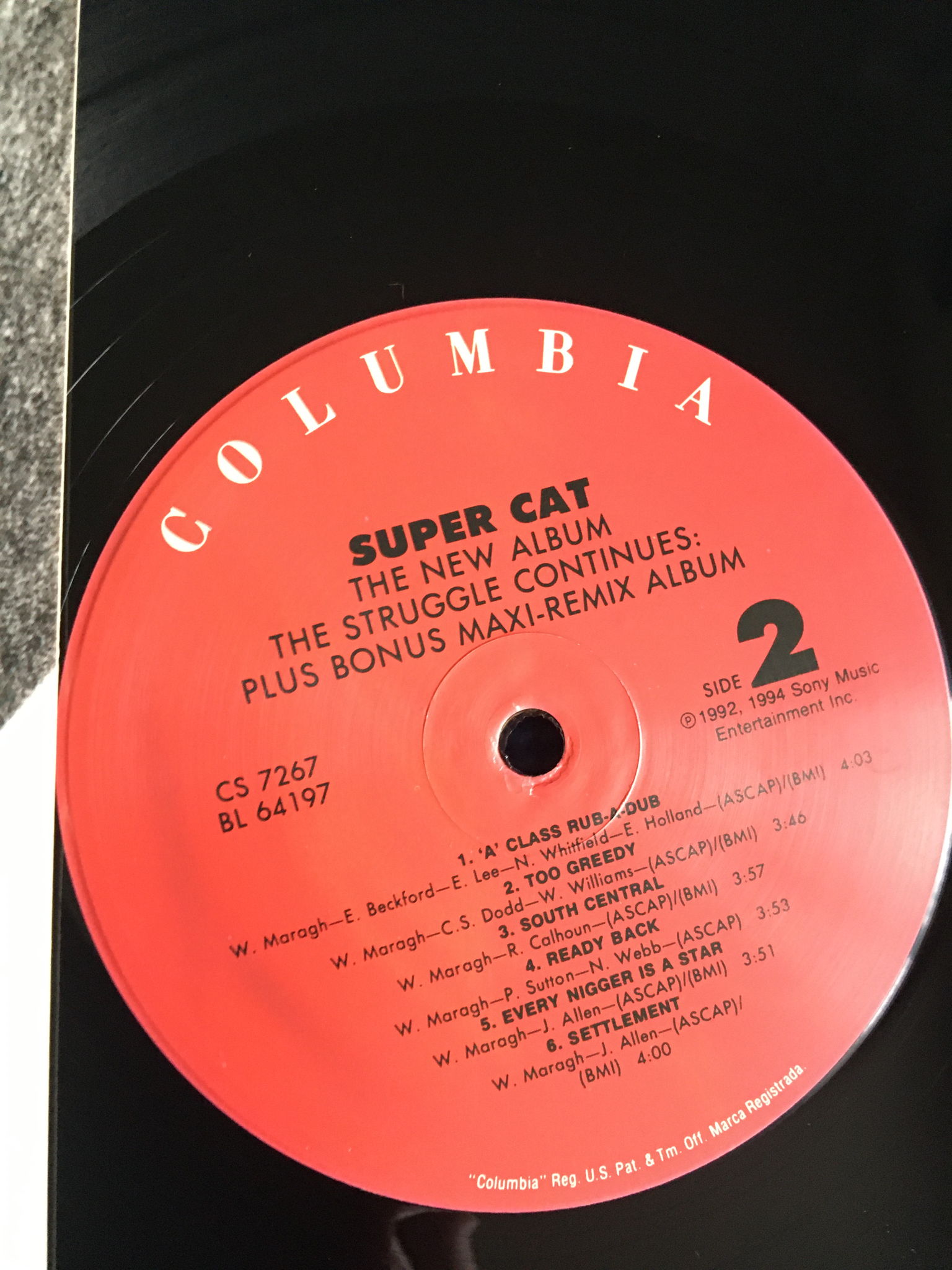 Super Cat Lp record Reggae the new album  The Struggle ... 5