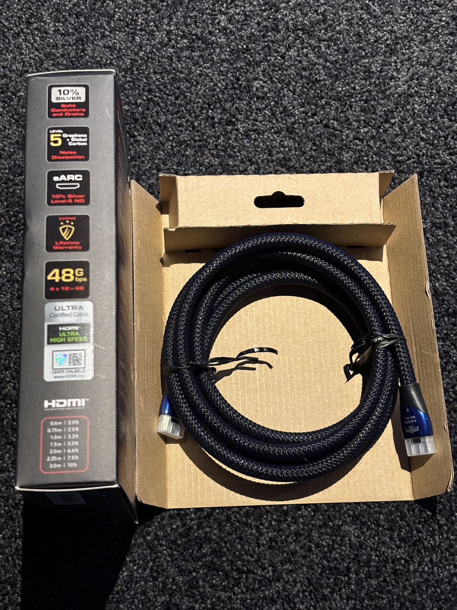 AudioQuest Thunder Bird 48 HDMI 2.25M HDMI Cables Retai...
