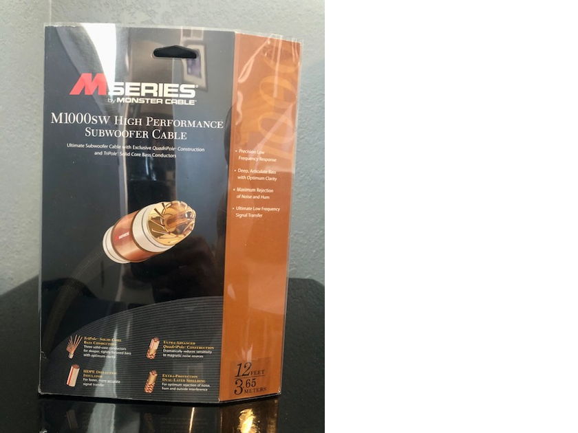 Monster m1000 subwoofer sales cable
