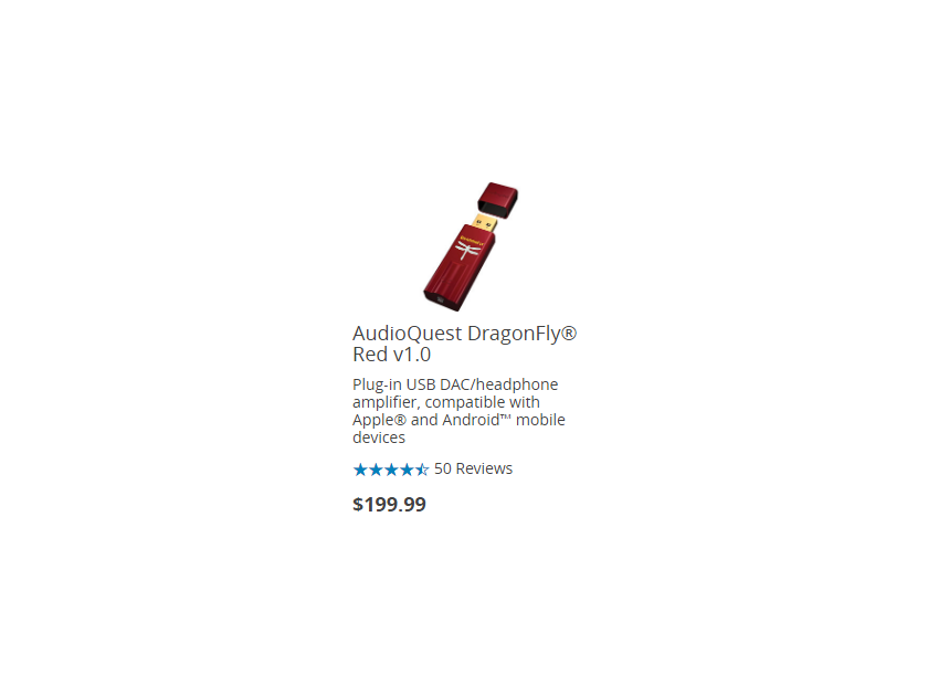 AudioQuest Dragonfly Red - MQA Enabled