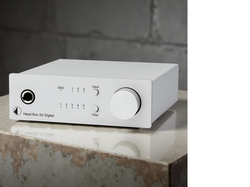 Pro-Ject Head Box S2 Digital Headphone Amp with ESS Sabre 32 DAC - Silver Finish
