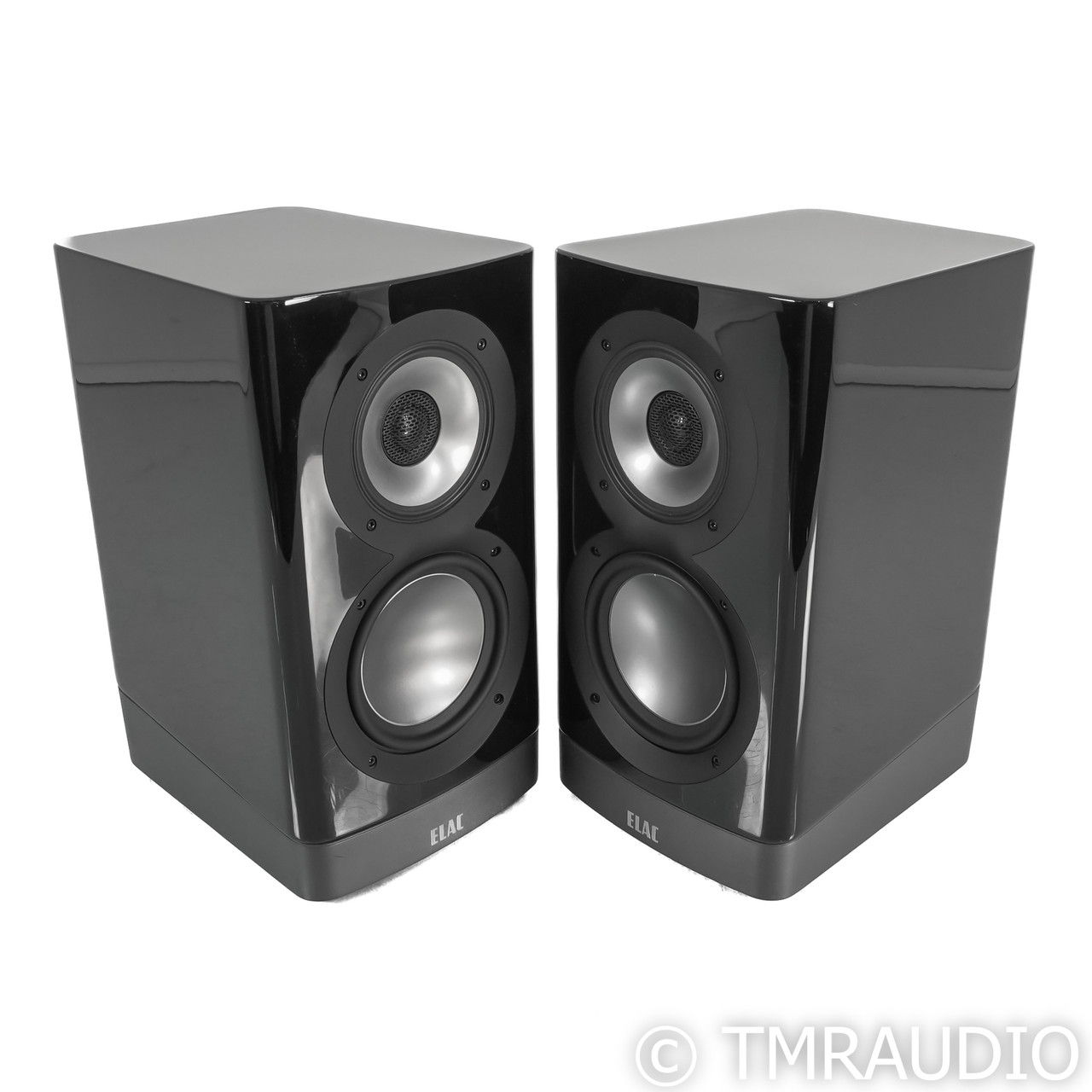 ELAC Navis Powered Bookshelf Speakers; Gloss Black Pair...