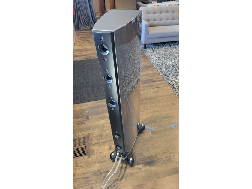 Raidho Acoustics - D3 - Full-Range Loudspeakers - Beautiful Metallic Grey - Customer Trade In!!! - 12 Months Interest Free Financing Available!!! BTC Now Accepted!!!