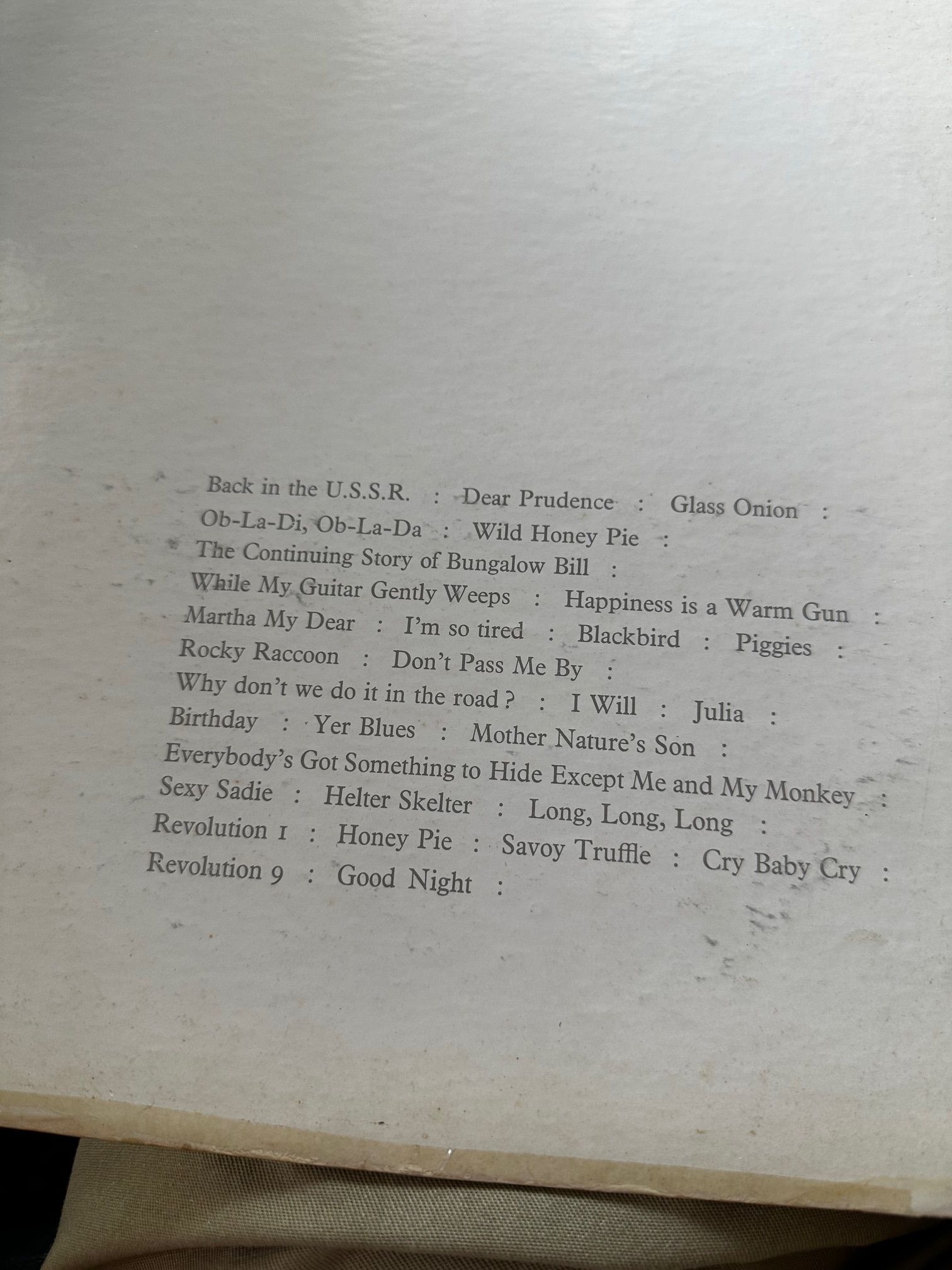 beatles beatles white album