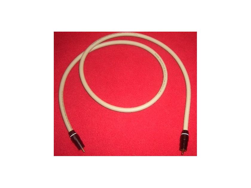 Transparent Audio Premium Digital Link 75 OHM Coaxial Digital Cable *1 Meter* W/RCA