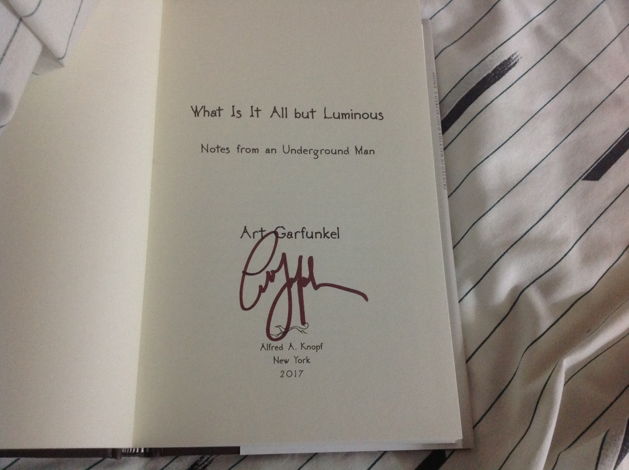 Art Garfunkel Autographed Hardcover Book What Is It All...