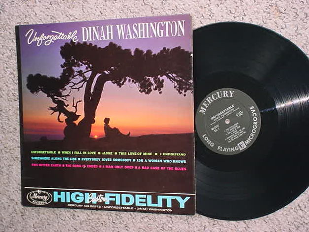 JAZZ The Dinah Washington  - lp record Unforgettable SE...