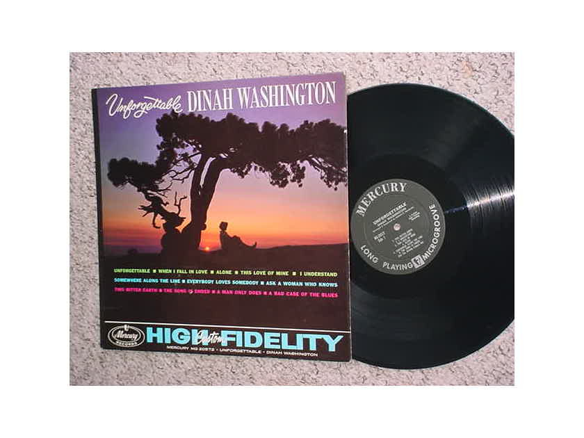 JAZZ The Dinah Washington  - lp record Unforgettable SEE ADD
