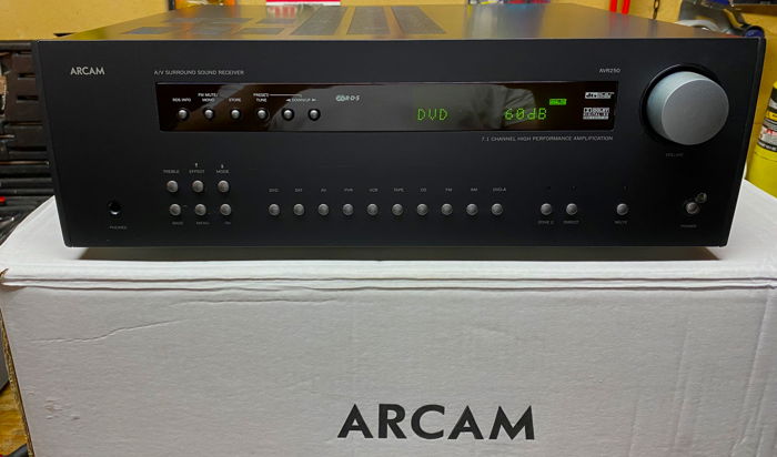 Arcam AVR 250, 7.1 Surround Sound Receiver, Black