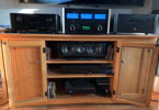 9.1 channel system on Amish-crafted sold oak console