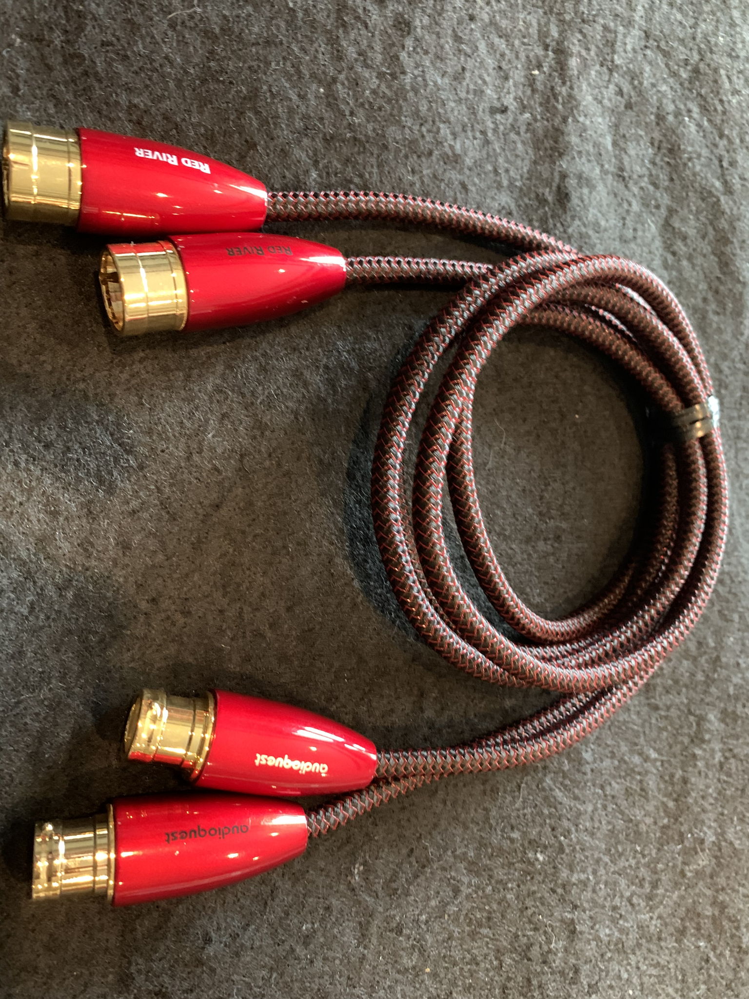 AudioQuest Red River 1m XLR to XLR Interconnects Looks ... 3