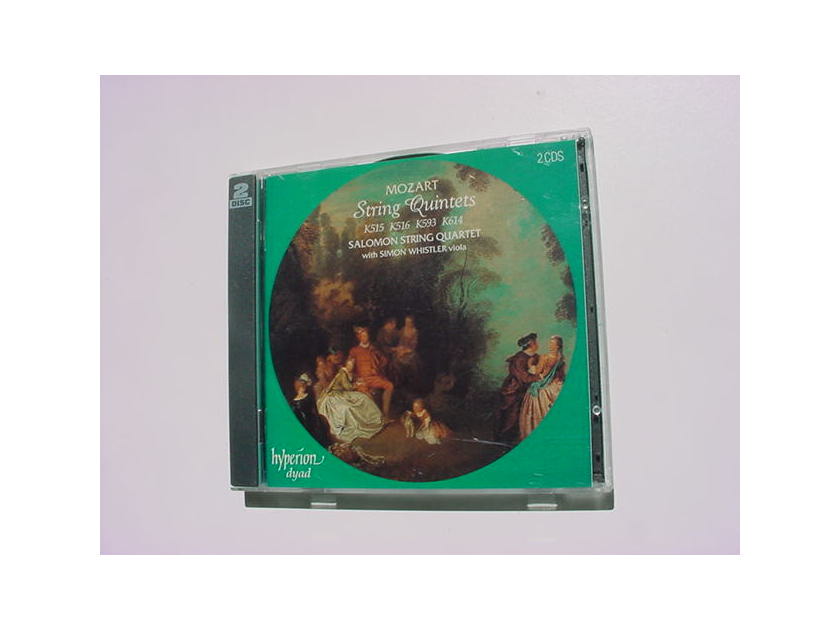 2 CD SET Mozart string quintets k515 516 593 614 Salmon Quartet Simon Whistler viola