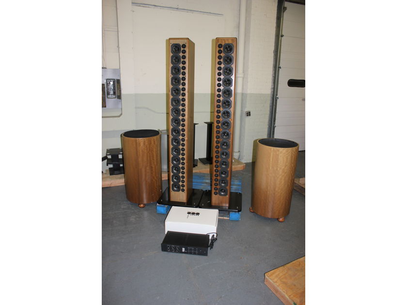Nearfield Acoustics Pipedreams Loudspeakers with Subwoofers and Crossover / For a project or parts
