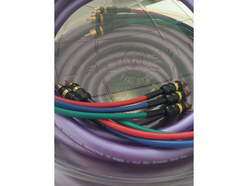 Wireworld ULTRAVIOLET III ultra component video cable, HIGH DEFINITION 75OHMS, silver plated IFC, Double 100% Shield, BRAND NEW Perfect, Flawless 3 meters/10 feet $200 (an UltraViolet III in 9.0 meter/30 foot length is also Available $375)