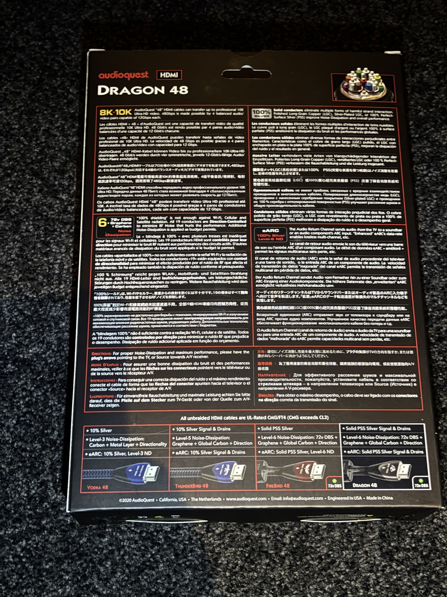 AudioQuest Dragon 48 HDMI 1.5M HDMI Cables Retail $3095... 4