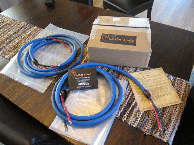 Cardas Audio Clear Rev.1 2.5m / 8ft Speaker Cables w/ S...