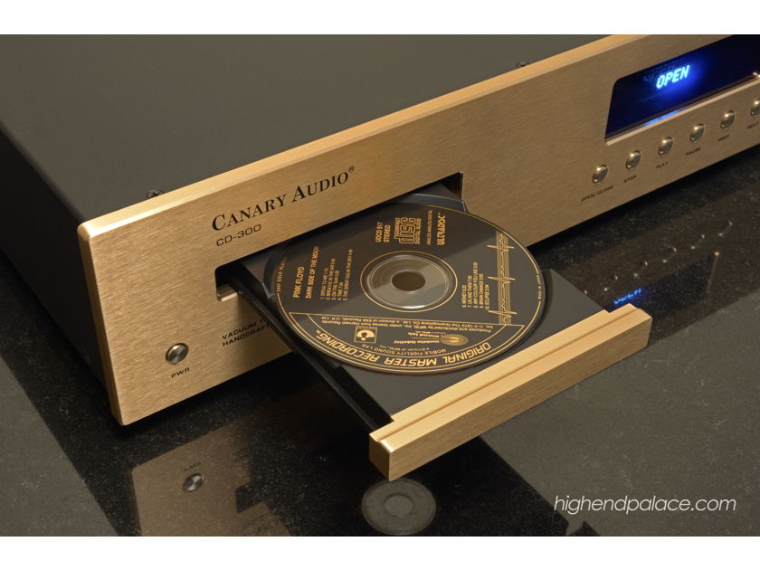 Absolute world-class Tube CD Player! Rediscover your complete CD collection with this Class A output CANARY CD-300 Tube CD Player