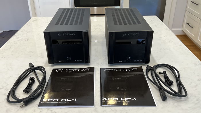 Pair of Emotiva XPA HC-1 High Current Monoblock Amplifiers