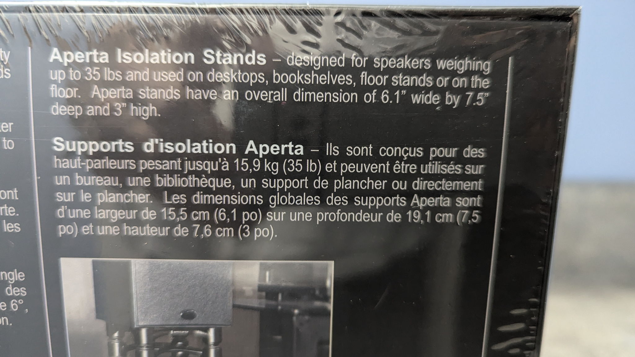 *NEW $199.99 Sealed* IsoAcoustics Aperta Speaker Stands 8