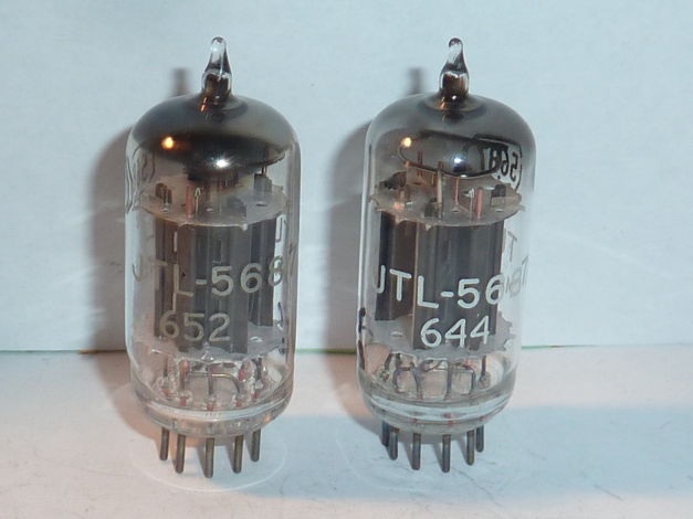 1966 Tung-Sol 5687 Mil-Spec Tubes, Matched Pair, Tested...