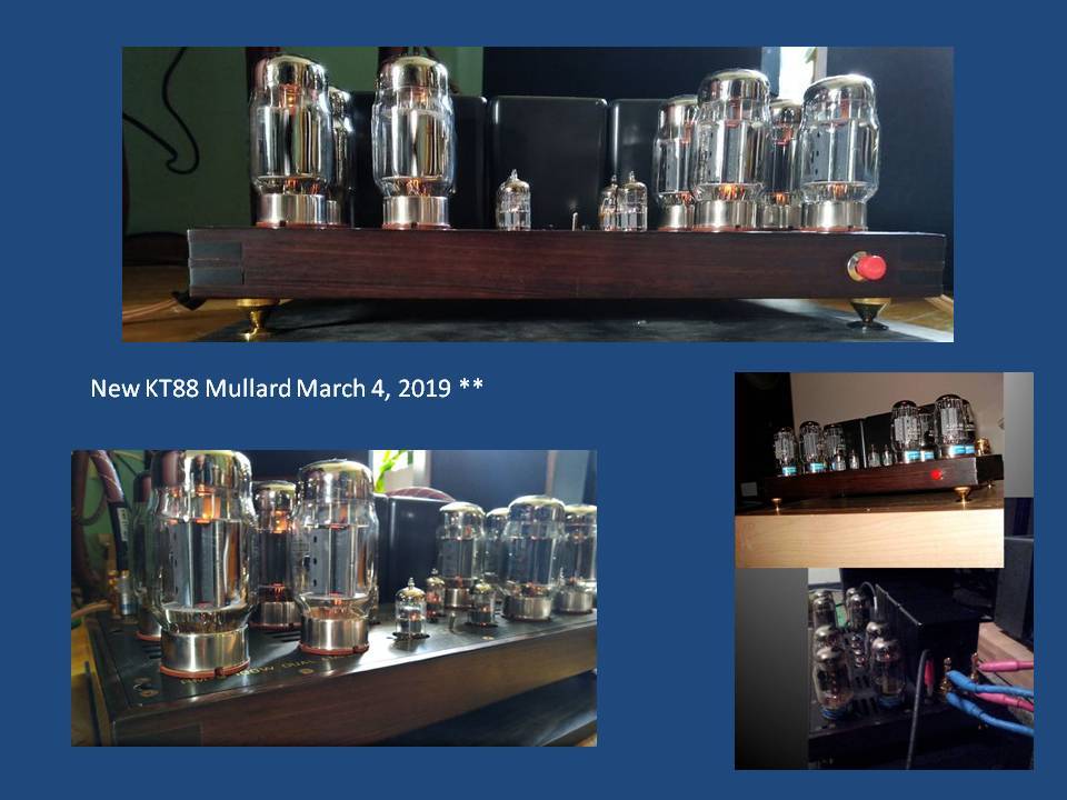 Modded Music Reference RM9 - Amperex NOS Input tubes, Mullard KT88 power tubes - Modjeski Hand wound Transformers 