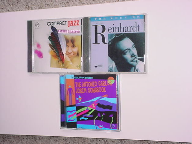 JAZZ CD Lot of 3 CD'S Dijango Reinhardt Carlos Jobim As...