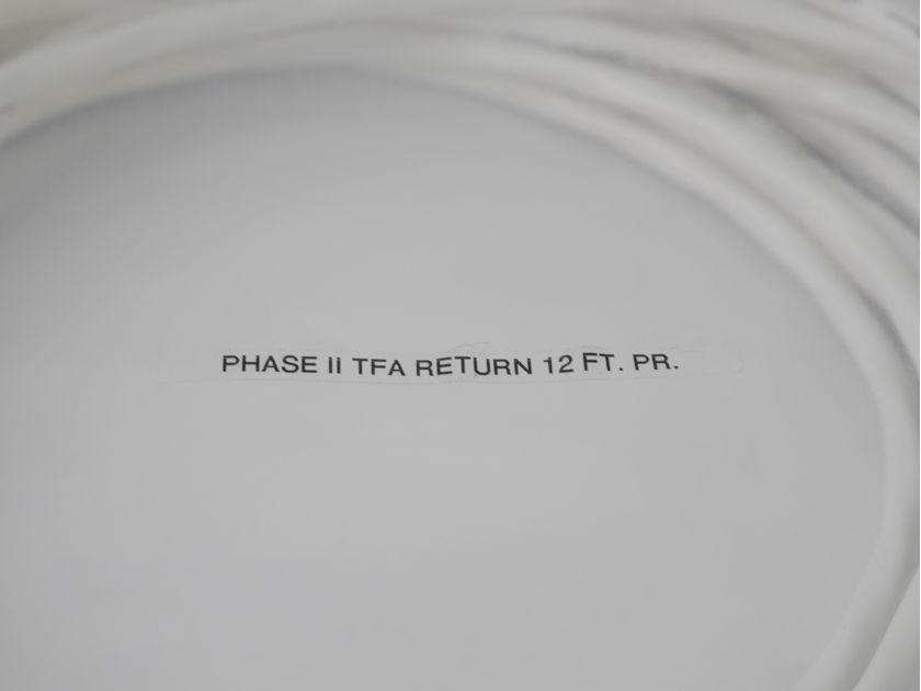 NOS TARA Labs Space & Time Phase II TFA Speaker Cable 12 Foot Factory Terminated
