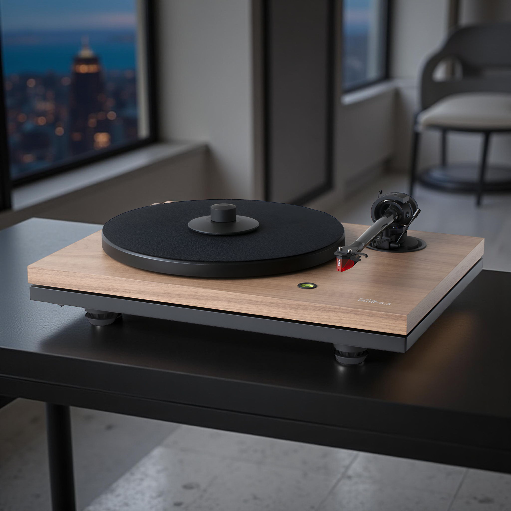 Music Hall MMF 5.3SE in Satin Walnut with Ortofon 2M Blue