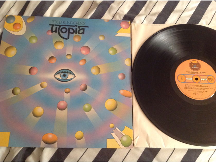 Todd Rundgren's Utopia  Utopia Bearsville Records RL Deadwax Side One NM