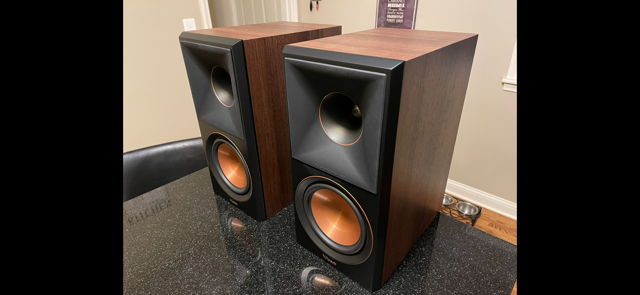 Klipsch RP600M II Walnut Bookshelves!! 11