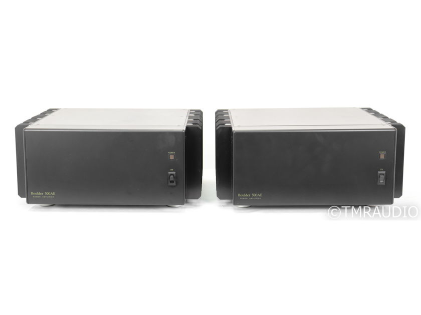 Boulder 500AE Mono / Stereo Power Amplifier; Black Pair; Factory Serviced (43931)