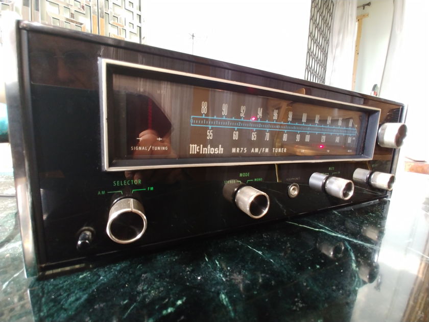 McIntosh MR-75 Tuner New Glass, Caps & Lamps ! PRICE DROP TODAY