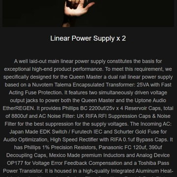 AfterDark: Linear Power Supply x 2 • Dual Power Rails •...