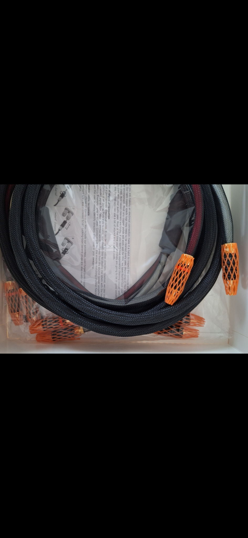 ZU AUDIO model WAX Loudspeaker Cables 2.5 meters (8' 2 ... 10