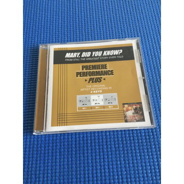 Mary did you know premiere performance plus cd Original...