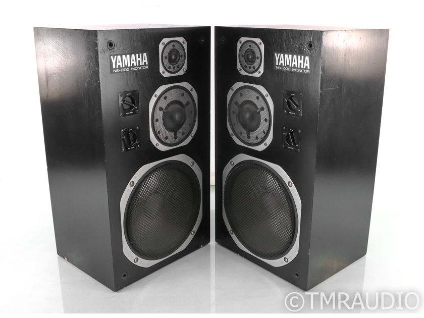 Yamaha NS-1000M Vintage Studio Monitors; NS1000M; Black Pair (35080)