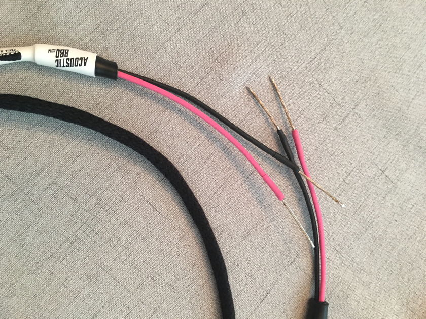 Acoustic BBQ speaker  Cables made w/Duelund 16ga and bare wire terminations - Full Rack Series