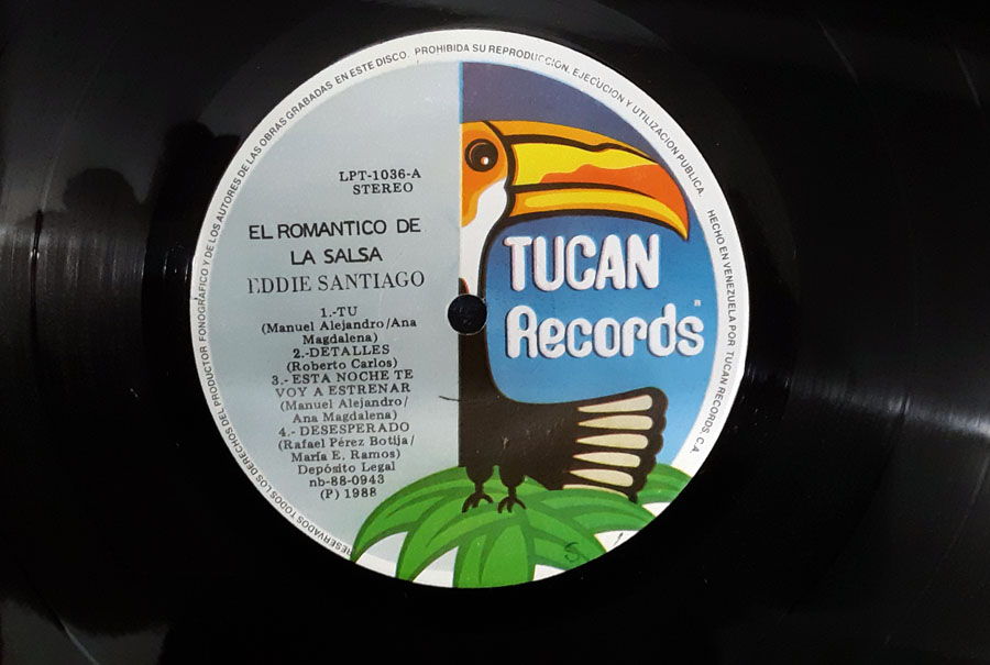 Eddie Santiago - El Romantico De La Salsa EX+ Vinyl LP ... 4