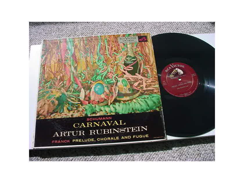 Schumann Carnaval Artur Rubinstein - Franck Prelude Chorale and Fugue lp record RCA VICTOR LM 1822 Red Seal
