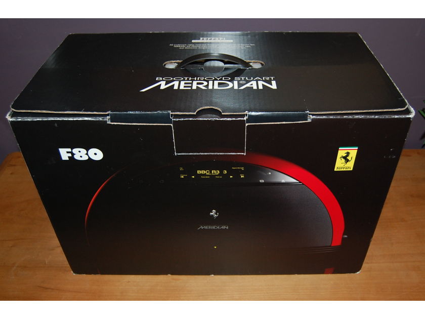 Meridian F-80 CD/DVD/FM/AM Music system in Ferrari yellow