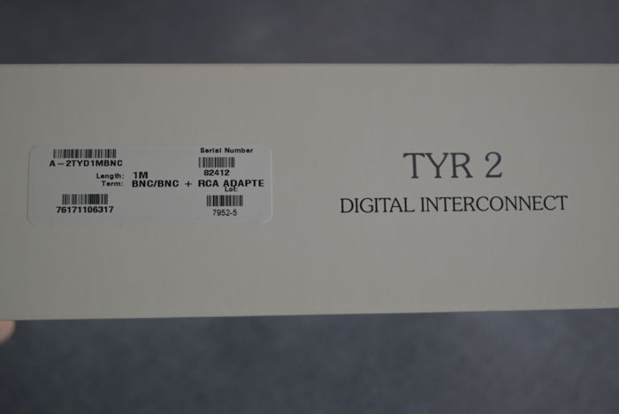 Nordost Tyr 2  Digital BNC/RCA Cable 1M