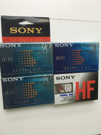 Sony hifi normal bias cassette blank tapes Sealed unuse...