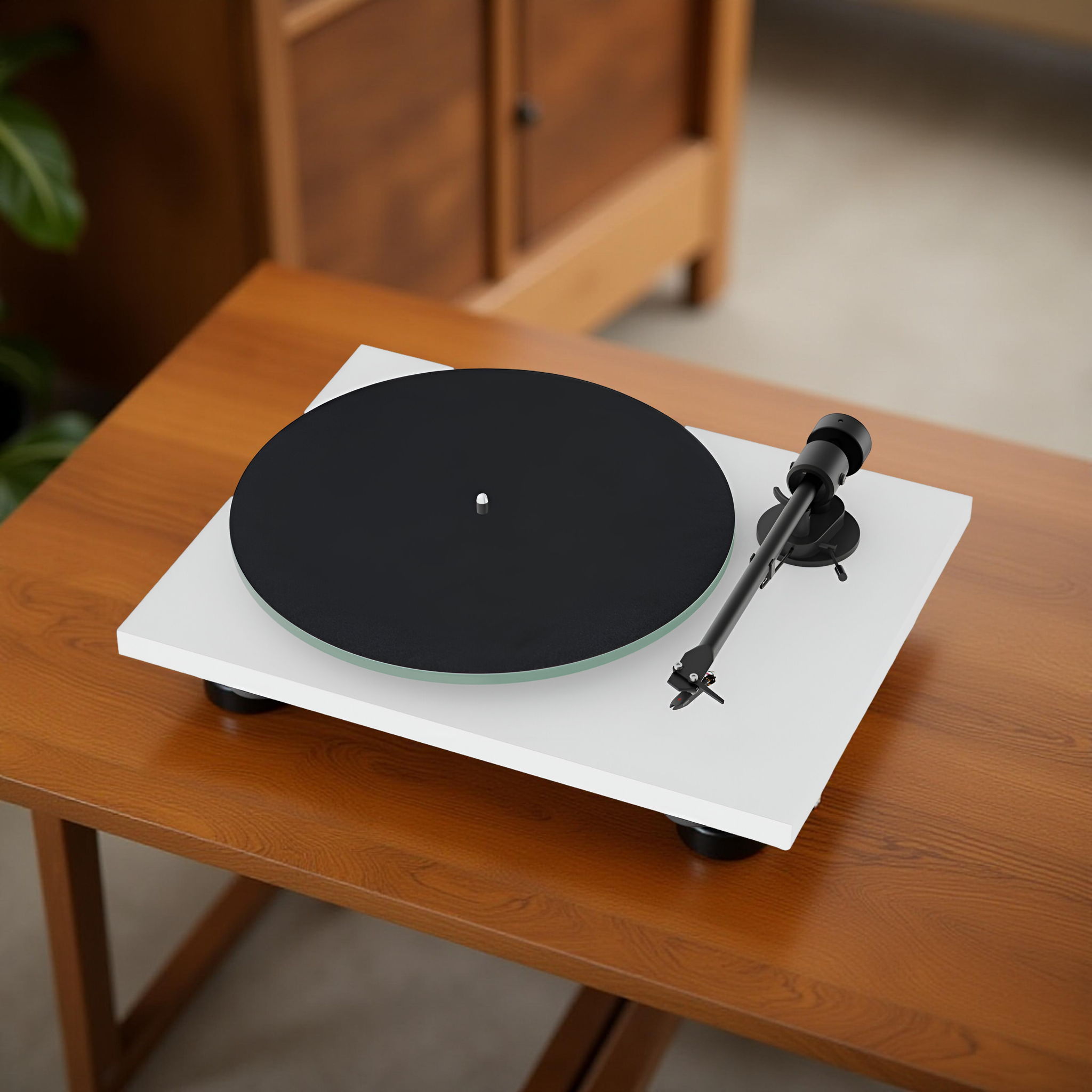 Pro-Ject T1 EVO in Gloss White with Ortofon OM10e Phono... 11