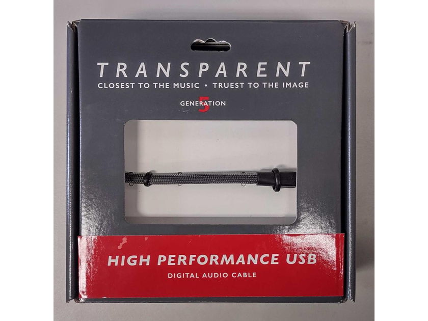Transparent High Performance USB Cable, 1M