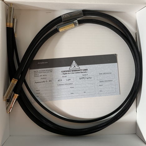 Shunyata Research Anaconda Zitron phono cable 1.0m