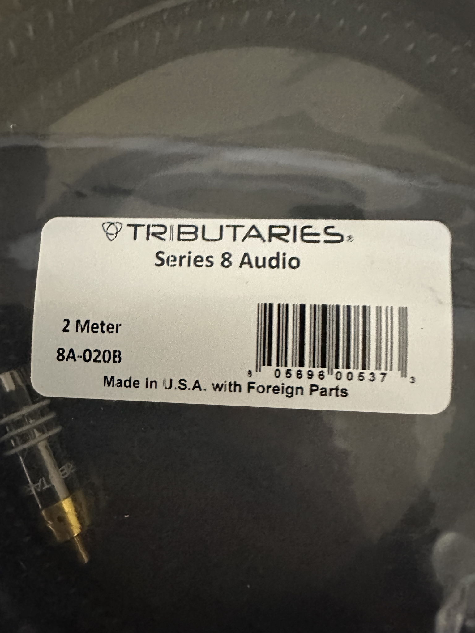 Tributaries 8a 2m RCA interconnects