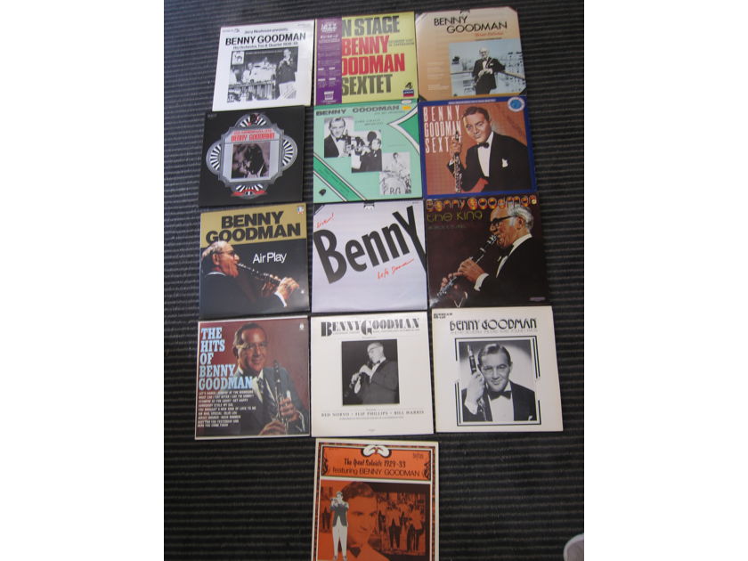 13 Benny Goodman LPS, Ex Condition Musicmasters,Artistry,Capitol, Sunbeam, Etc, Ex Sound